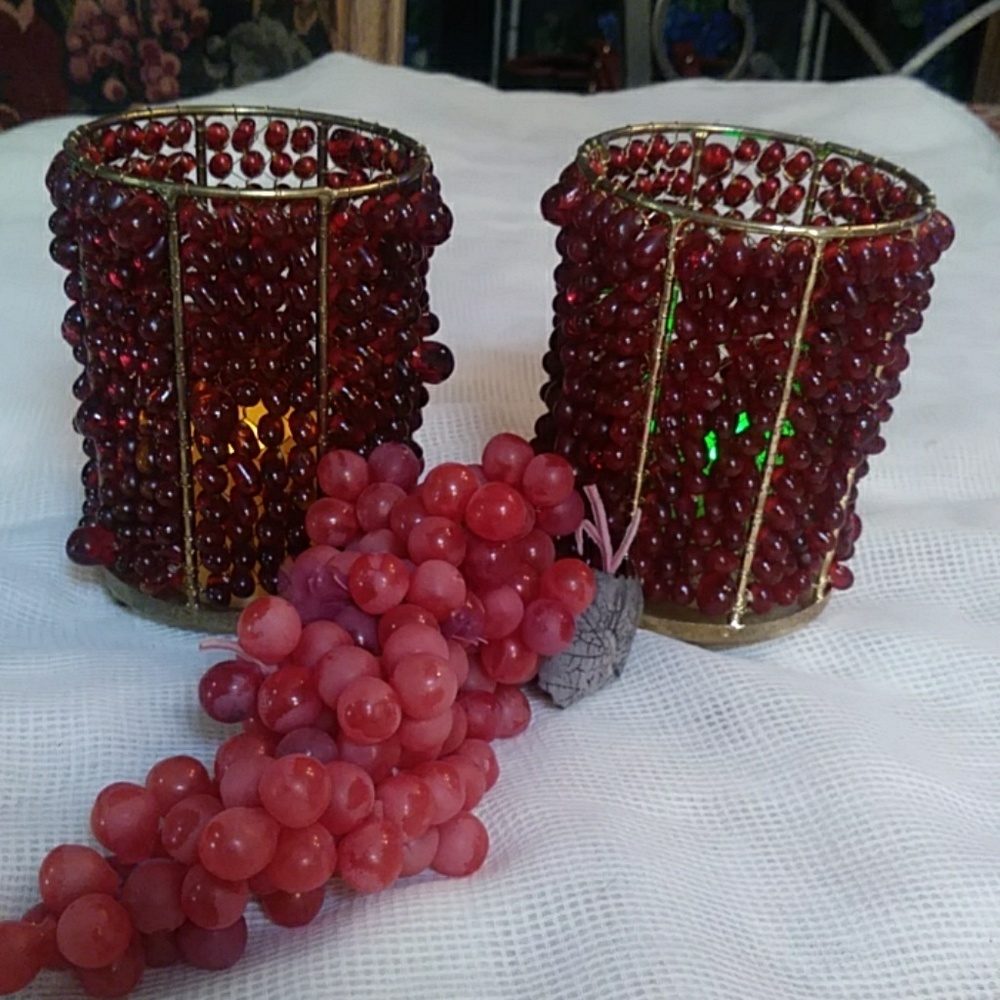 Moroccan Set of votive/candle holders.